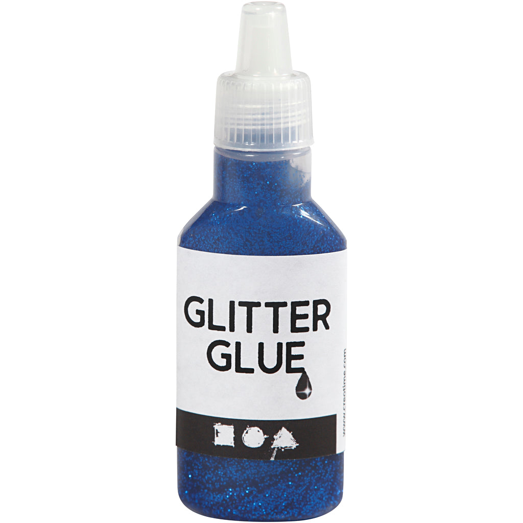 Creativ company glitterlijm, donkerblauw, 25 ml 1 fles