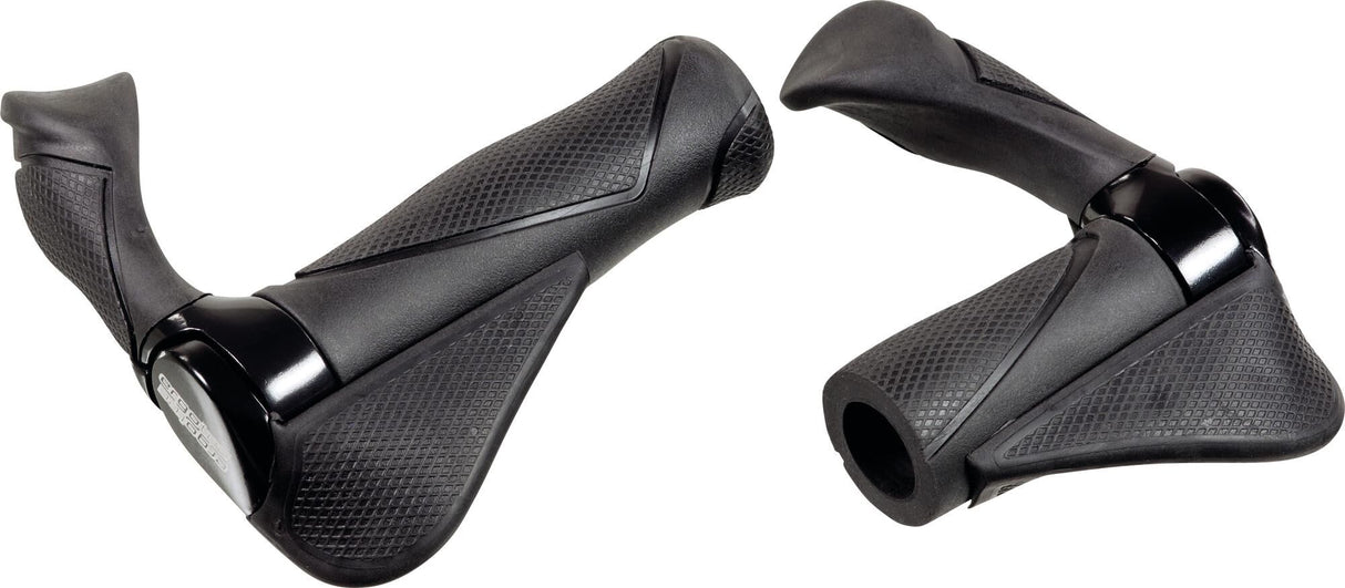 ERGOTEC grip "MF 2"self-service package, pair, blackergonomic form and excellent damping properties, three parts construction, incl. bar ends