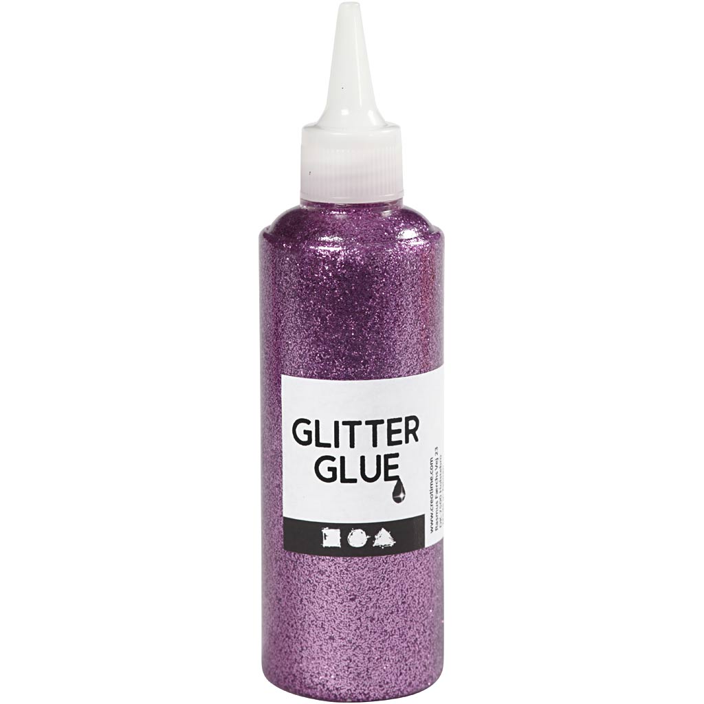 Creativ company glitterlijm, paars, 118 ml 1 fles