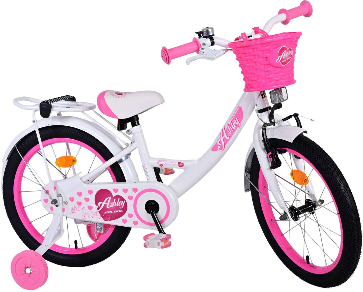 Volare Ashley Kinderfiets Meisjes 18 inch Wit