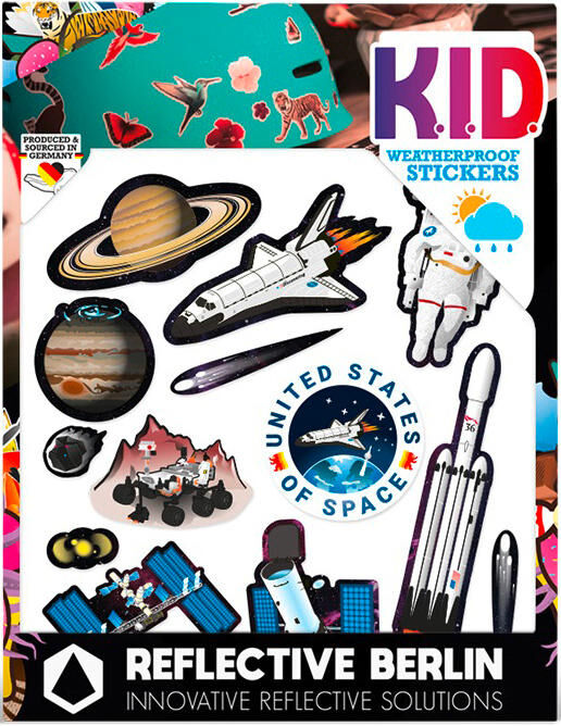 Reflective berlin reflex-stickers k.i.d. ref.sticker re.berlin kid space