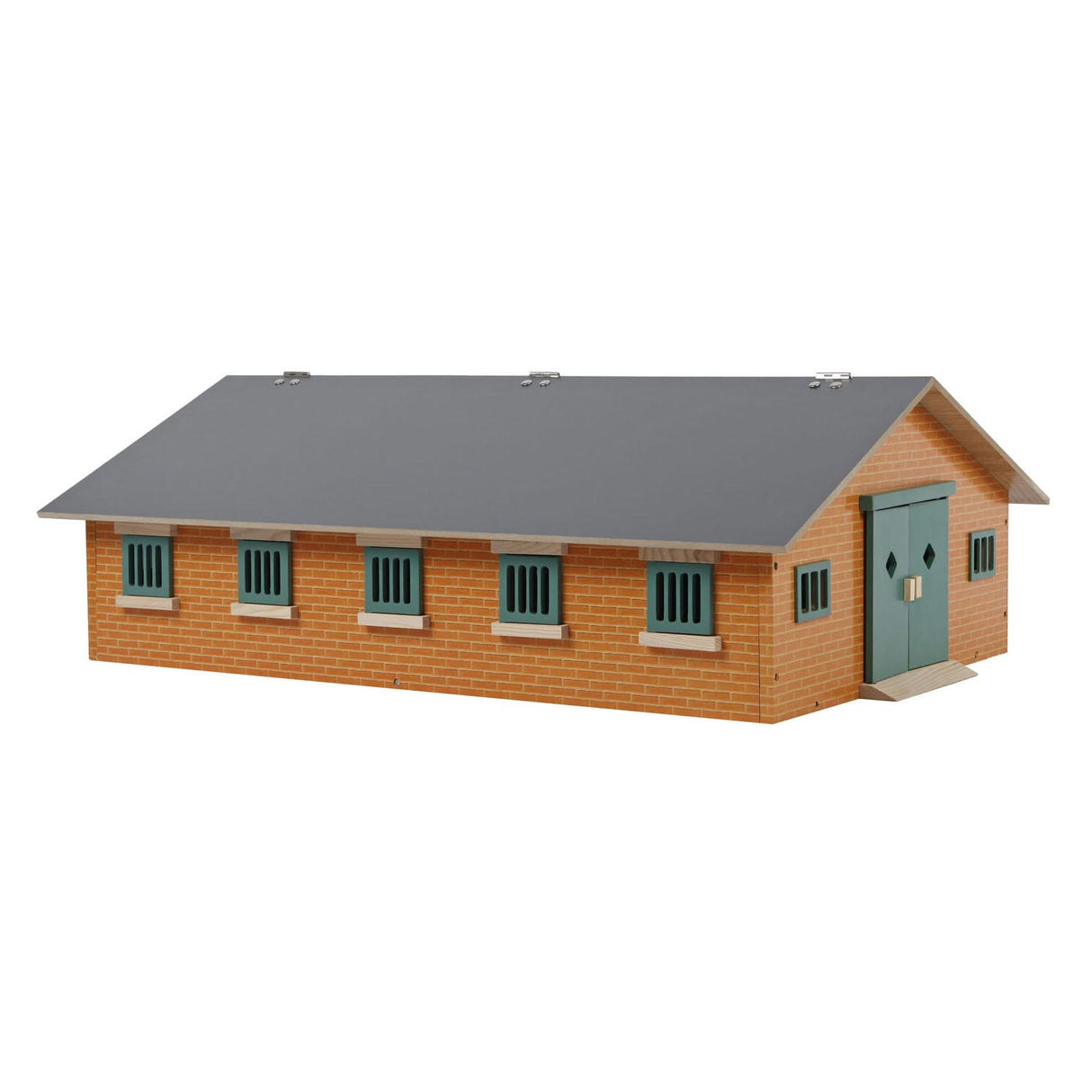 Kids Globe Globe Paardenstal Hout Met 9 Paardenboxen 1:32