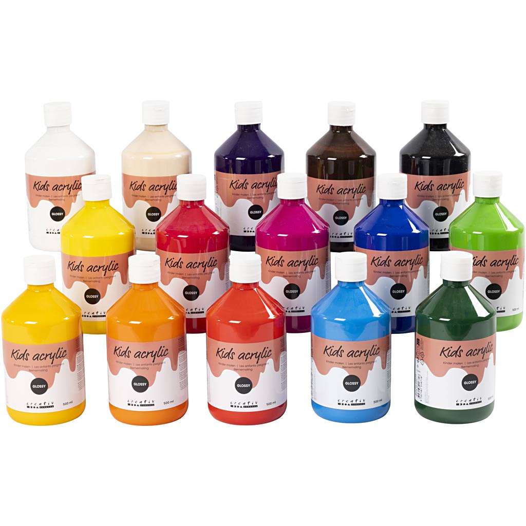 Creativ company acyrlverf glossy kleur semi-transparant, 15x500ml