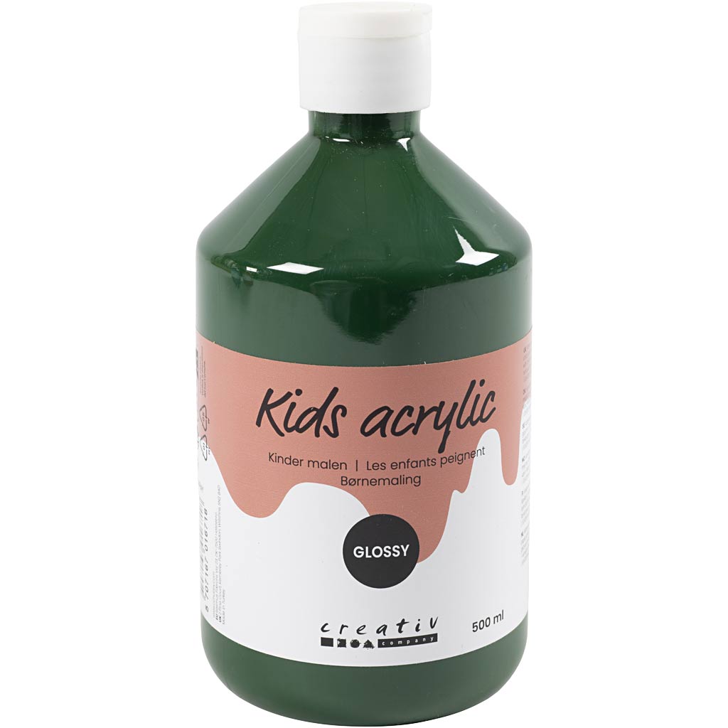 Creative company acrylverf glanzend, donkergroen, 500 ml 1 fles