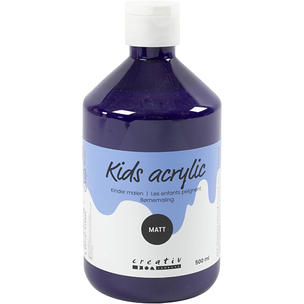 Creativ company acrylverf mat, violet, 500 ml 1 fles