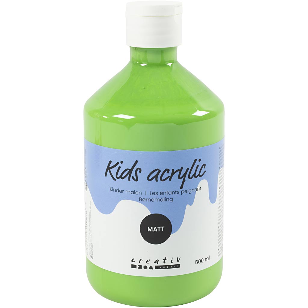 Creativ company acrylverf mat, lichtgroen, 500 ml 1 fles