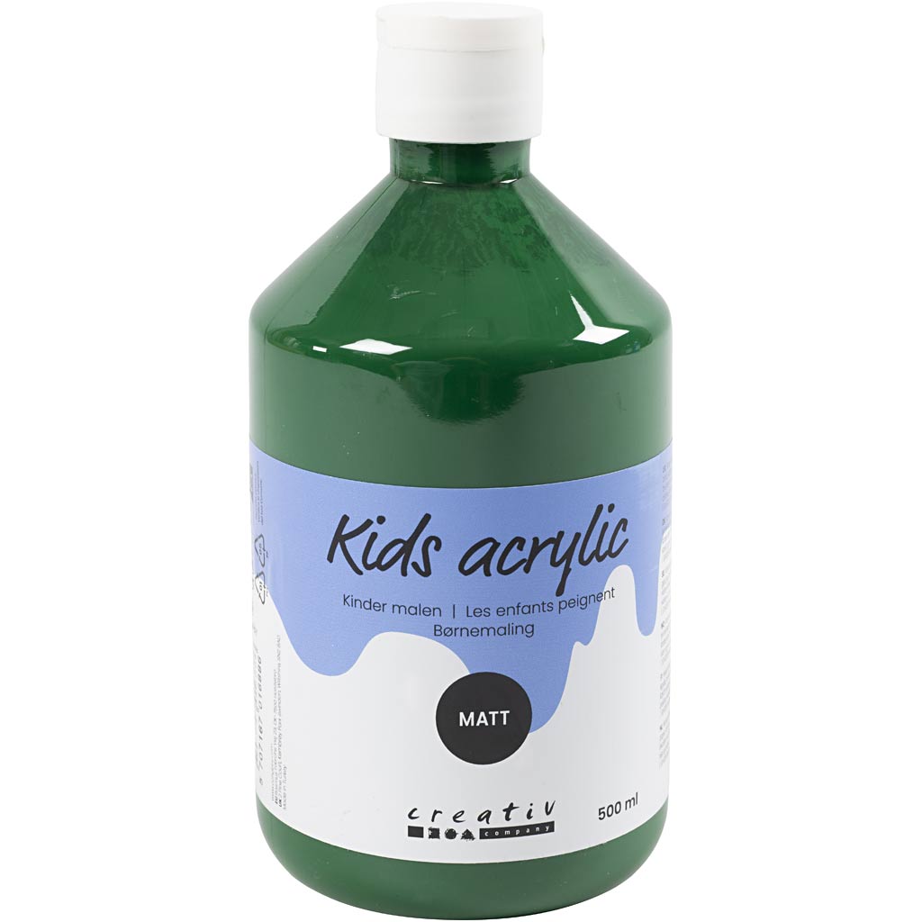 Creative company acrylverf mat, donkergroen, 500 ml 1 fles