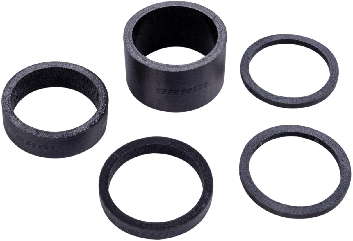 Sram spacer-set spacer set 2,5x2 5 10 20mm zwart