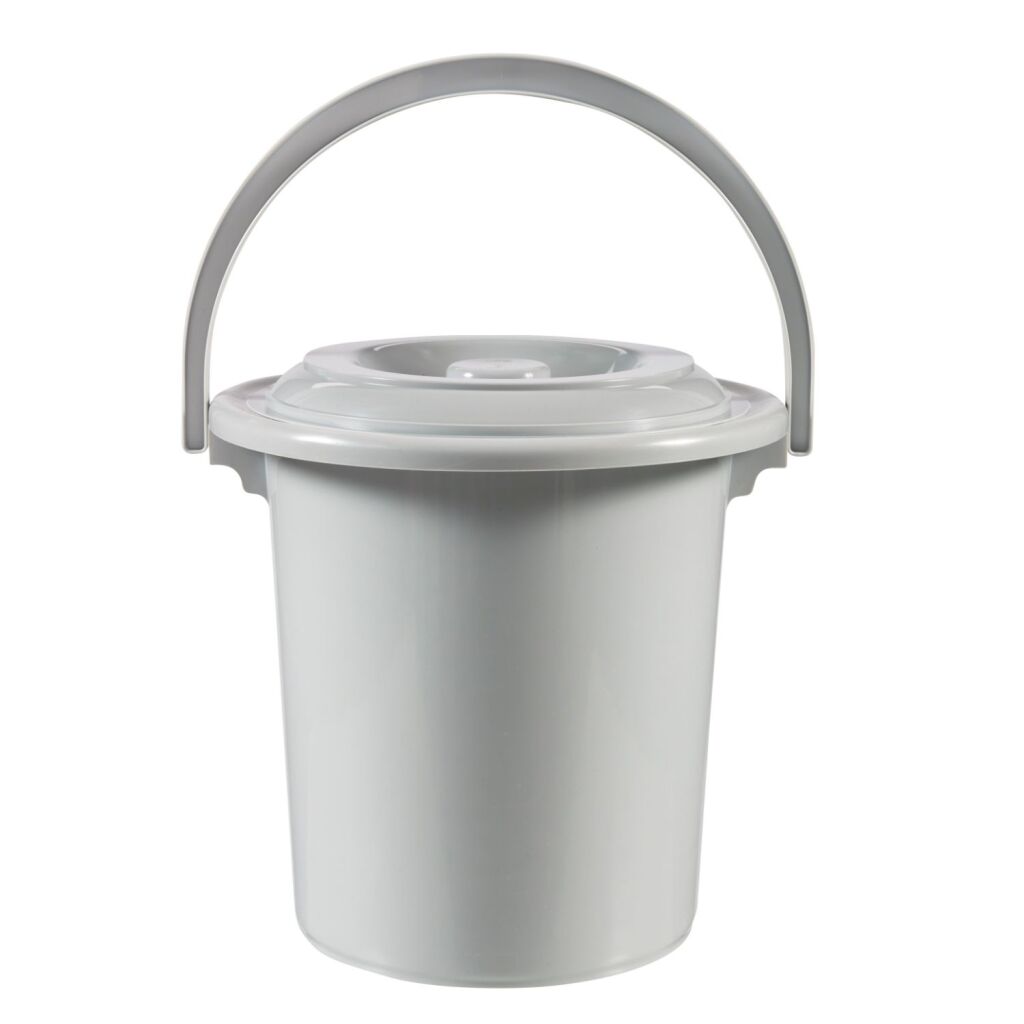Curver toiletemmer 10l lichtgrijs