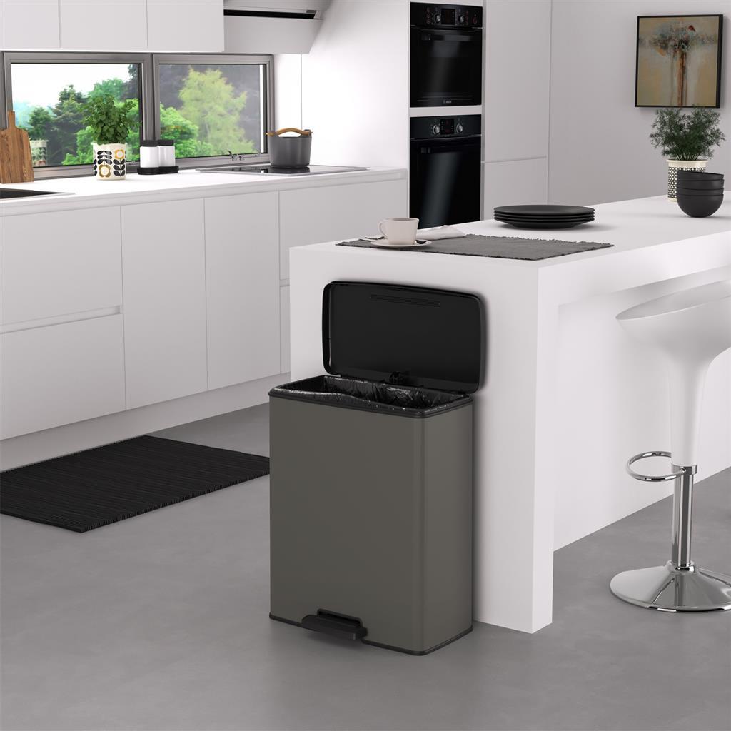 Curver decobin pedaalemmer 65l cool grey