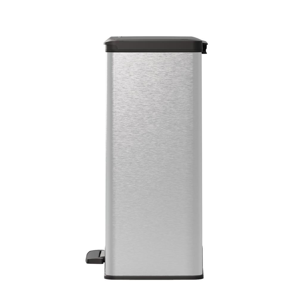 Curver decobin pedaalemmer 65l zilver metallic