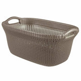 Curver wasmand knit 40 l metallic bruin