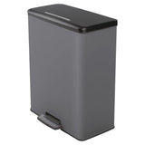Curver pedaalemmer deco duo 26+26 l koelgrijs