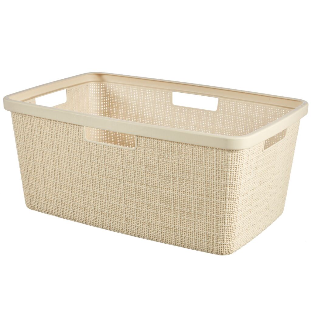 Curver wasmand jute-look 46l cr egrave;me