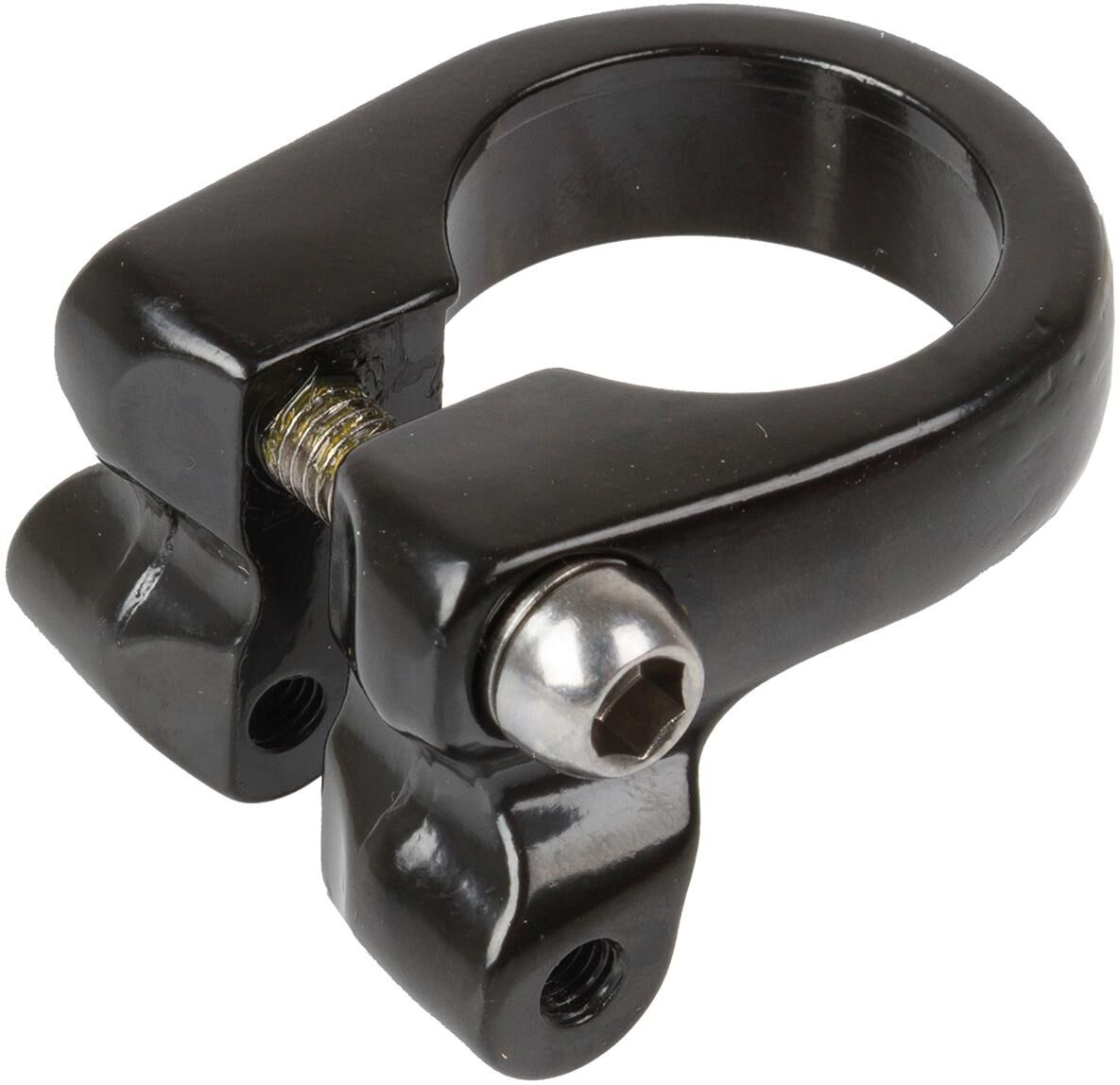 M-wave zadelpenklem m6 inbus 28.6 mm zwart met extra bevestigingspunt