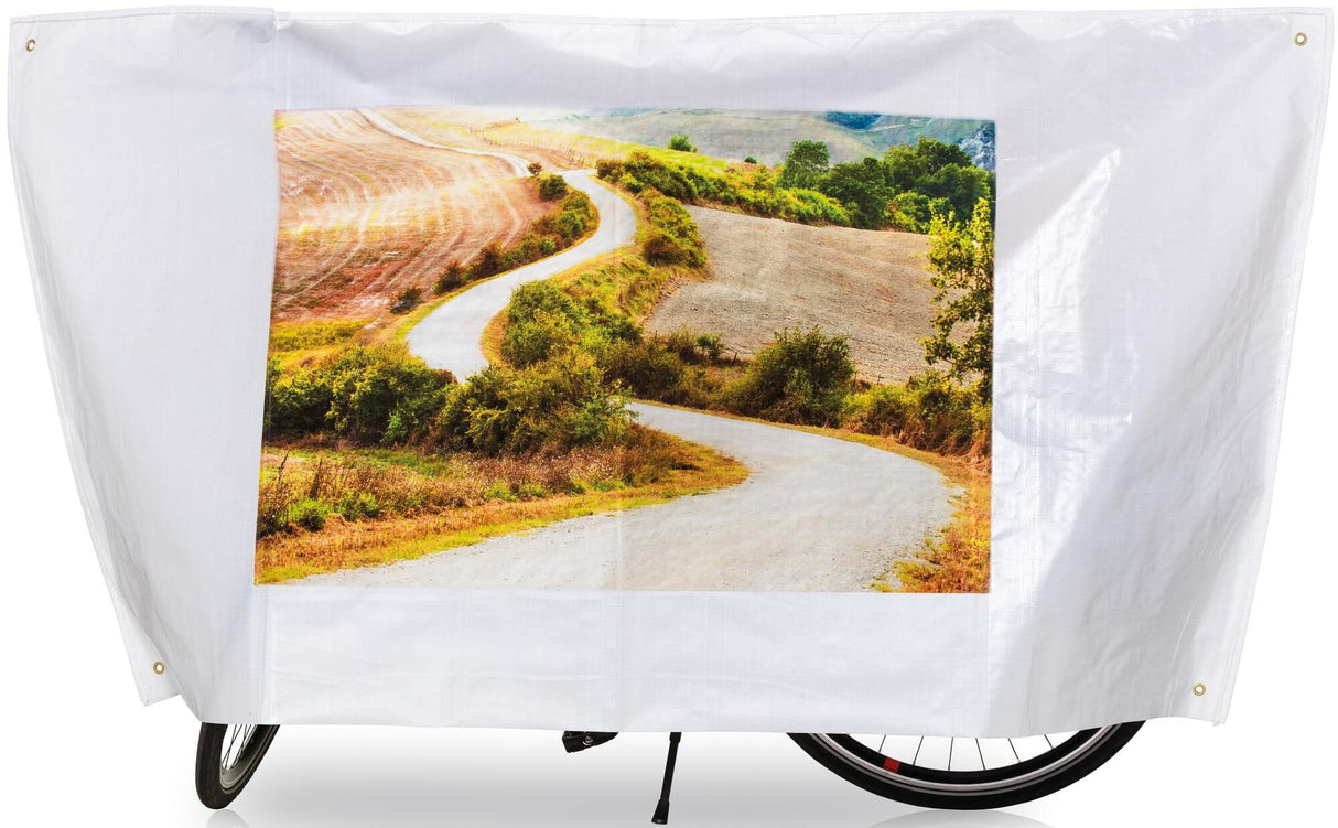 Vk international fiets-beschermhoes "color" bike cover vk intern. color white