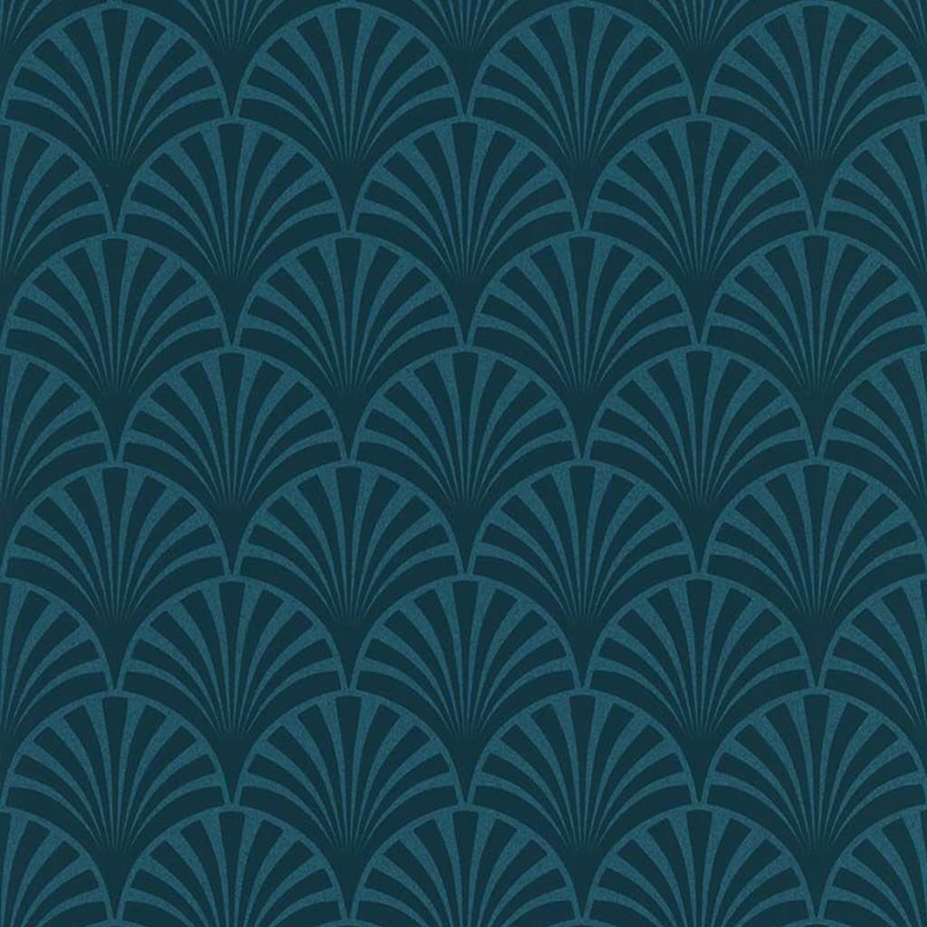 Noordwand Noordwand Behang couleurs matières 20's Pattern Artdeco blauw