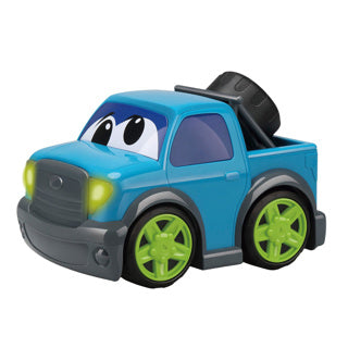 Kiddygo auto pick up truck 19 cm met licht en geluid blauw