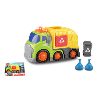 Kiddygo vuilniswagen met licht en geluid 19,5 cm
