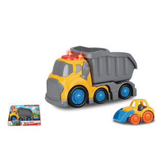 Kiddygo dumptruck met licht en geluid 19,5 cm