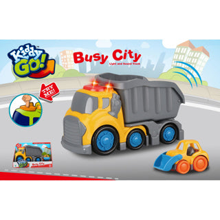 Kiddygo dumptruck met licht en geluid 19,5 cm