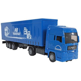 Kids globe man vrachtwagen met oplegger 30cm