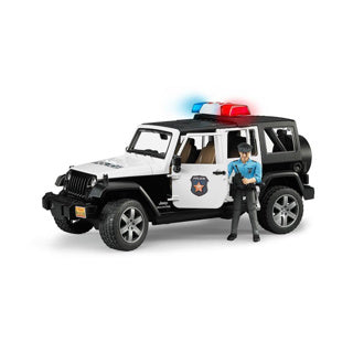 Bruder auto jeep politie wrangler rubicon unlimited licht en geluid