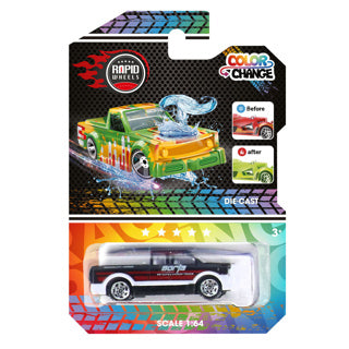 Rapid wheels die cast auto color change assorti