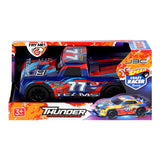 No brand auto thunder met licht en geluid crazy racer