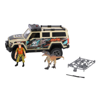Dino base dinobase auto terreinwagen met dino en licht en geluid