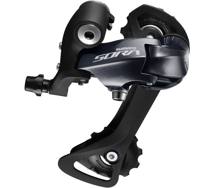 Shimano achterderailleur 9-speed sora rd-3000 gs top normal - zwart (werkplaatsverpakking)