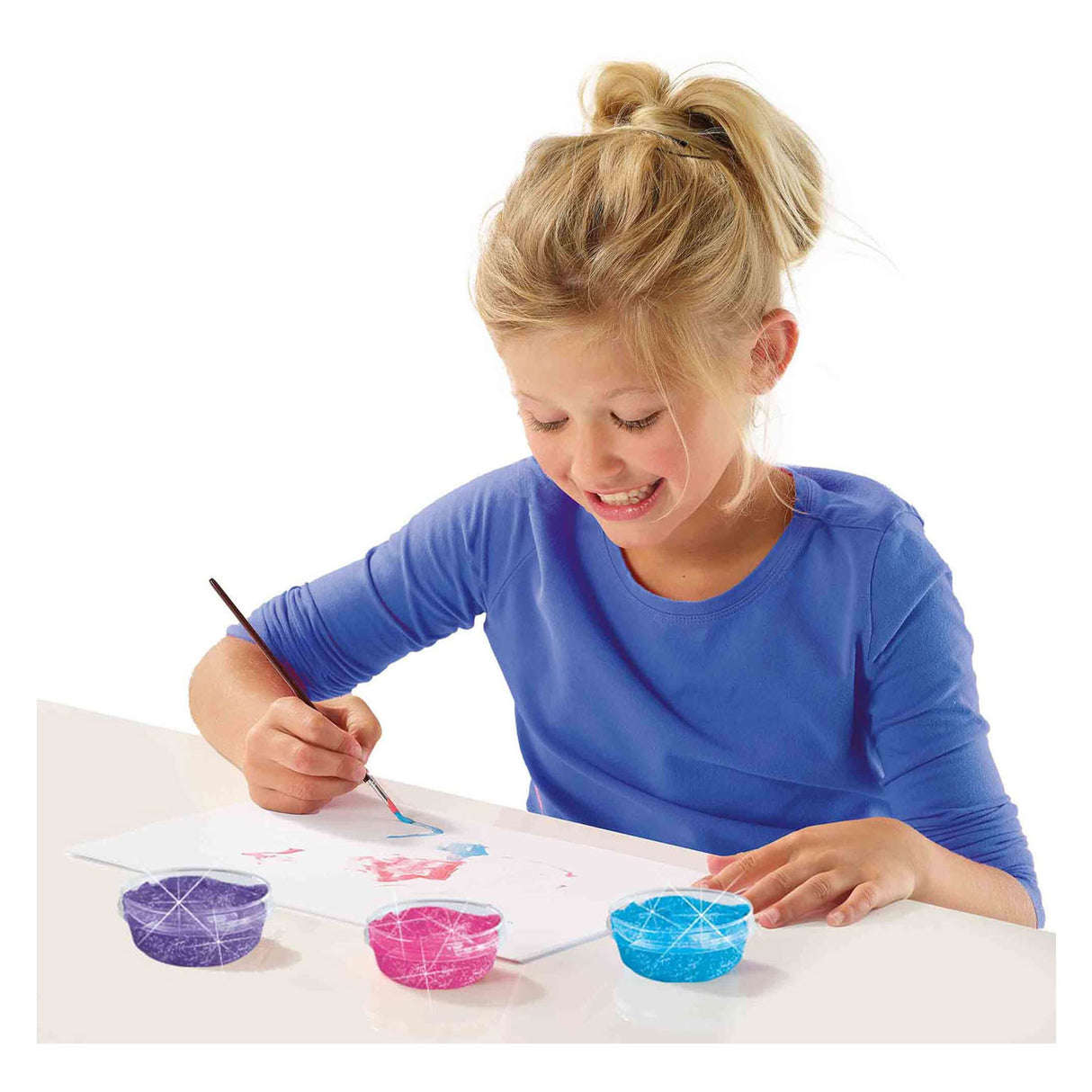 Ses plakkaatverf glitter, 6x45ml