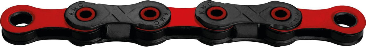 KMC Fietsketting DLC 12 126 schakels - Rood Zwart - 272g