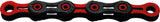 KMC Fietsketting DLC 11 118 Schakels - Rood Zwart