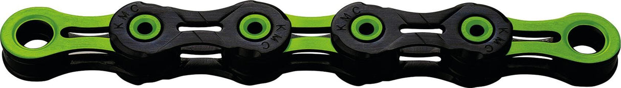 Kmc ketting "dlc10" chain kmc dlc10 116 links black/green