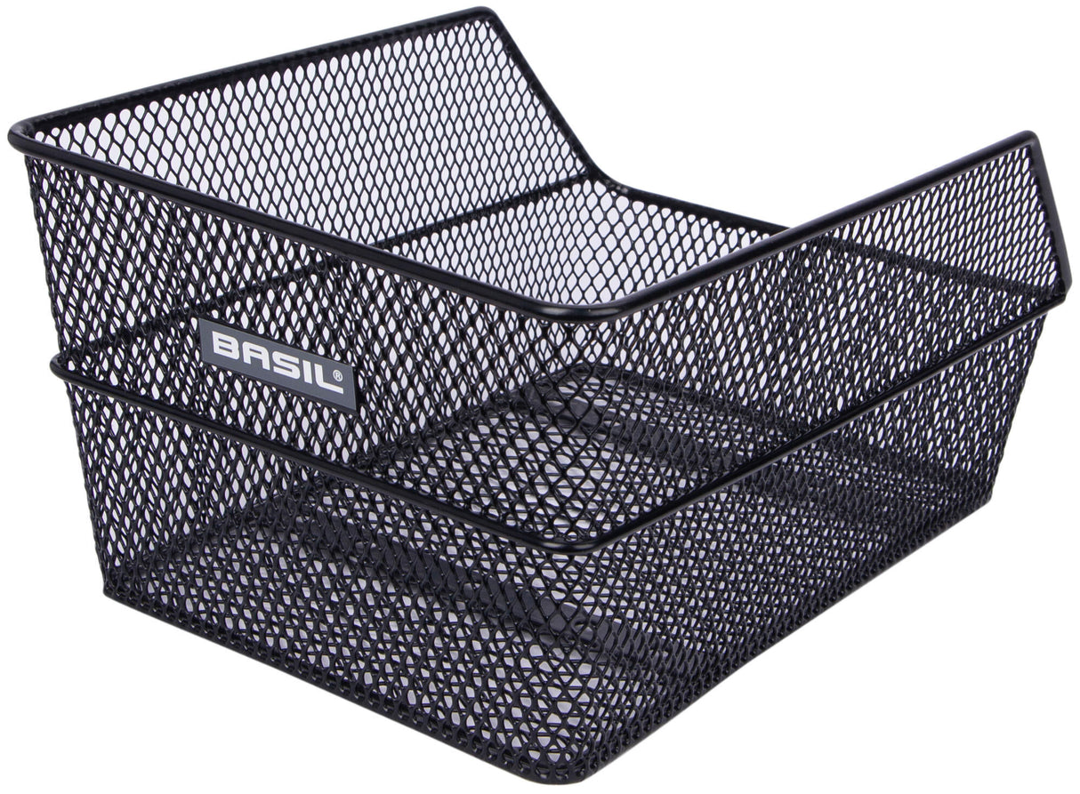 Basil schooltassenmand, achterop "cento s" rear schoolbag basket basil cento s black