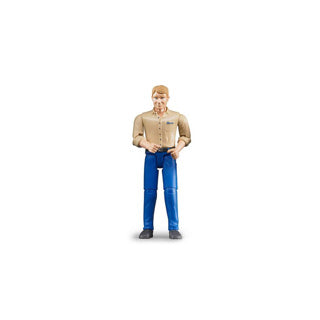 Bruder b-world figuur man blauwe broek