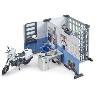 Bruder Bworld politiebureau met politiemotor