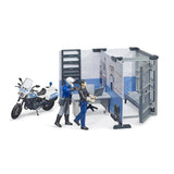 Bruder Bworld politiebureau met politiemotor