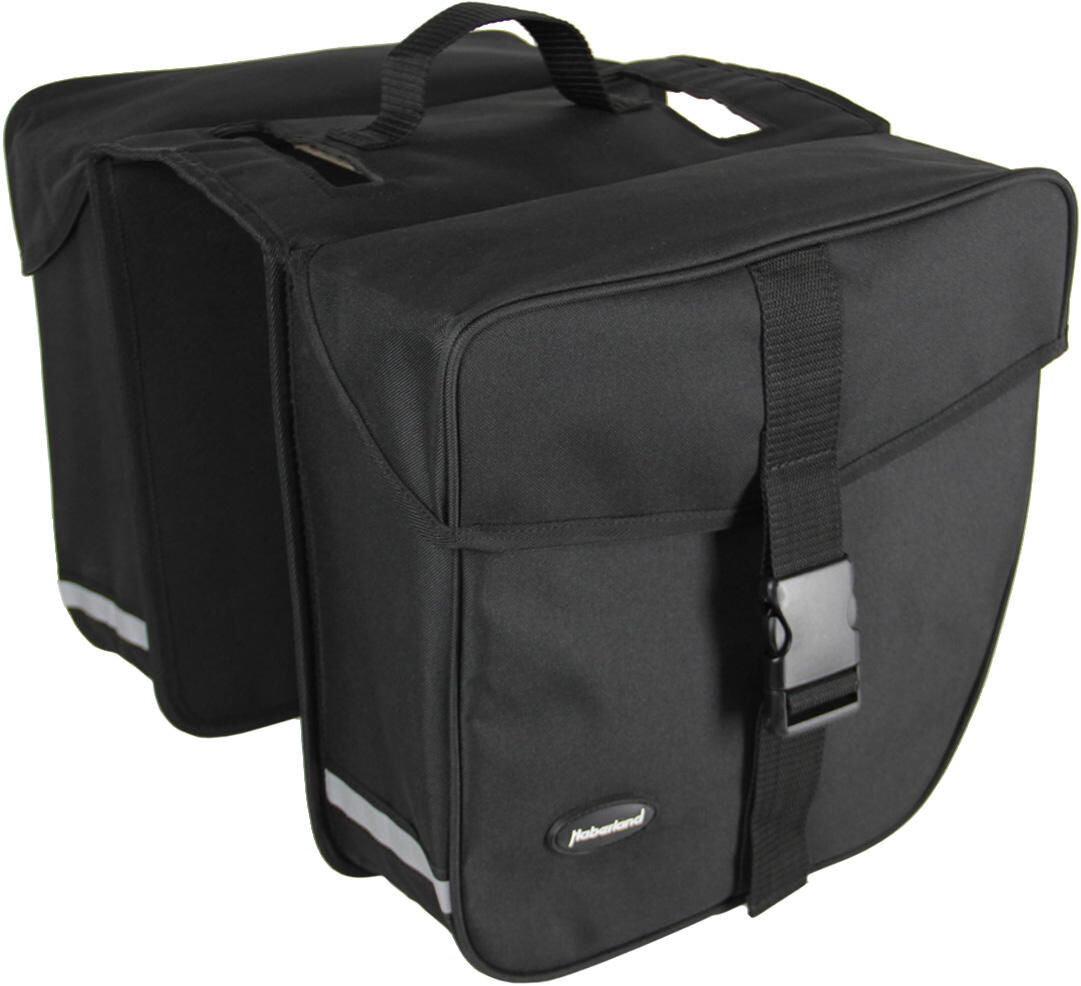 Haberland dubbele tas e-bike m double bag e-bike m black