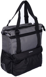 Basil Shopper XL - sportieve en trendy fietstas voor boodschappen en strand, zwart antraciet, 20L