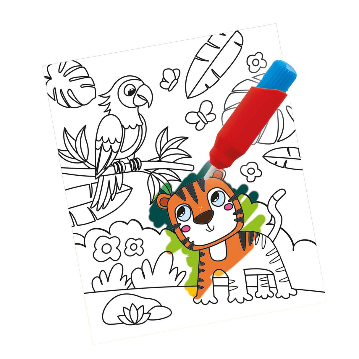 Ses kleuren met water kleurboek - op reis