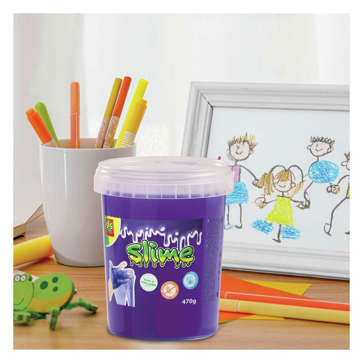 Ses slime - paars glitter 470g