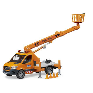 Bruder vrachtwagen mb sprinter met werkplatvorm l g