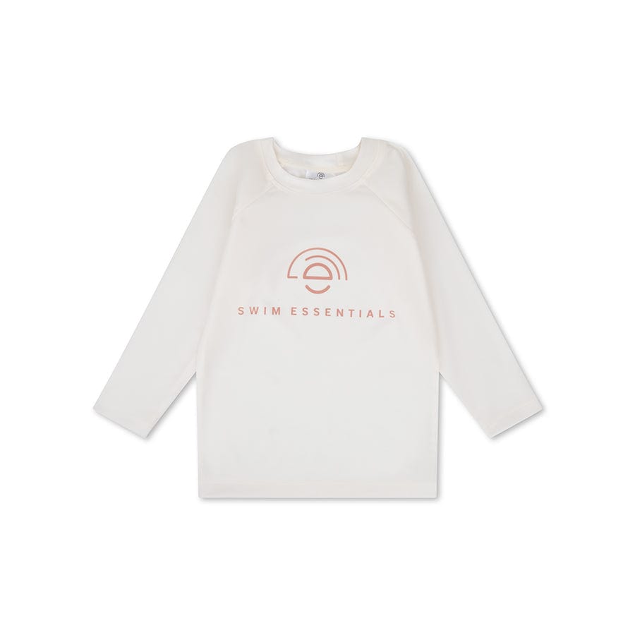Zuivere tonen | wit uv zwemshirt met lange mouwen