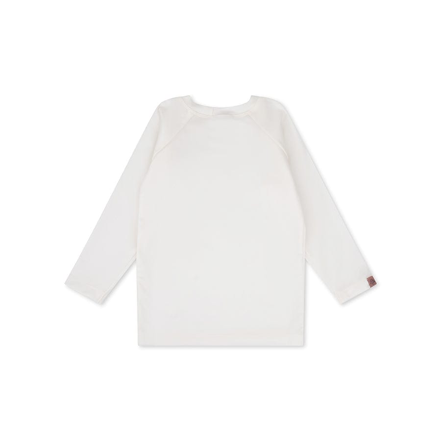 Zuivere tonen | wit uv zwemshirt met lange mouwen