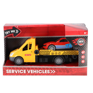 Rapid wheels autotransporter met auto en licht en geluid en frictie