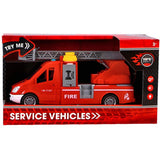 Rapid wheels brandweerwagen met ladder en licht en geluid en frictie sproeifunctie