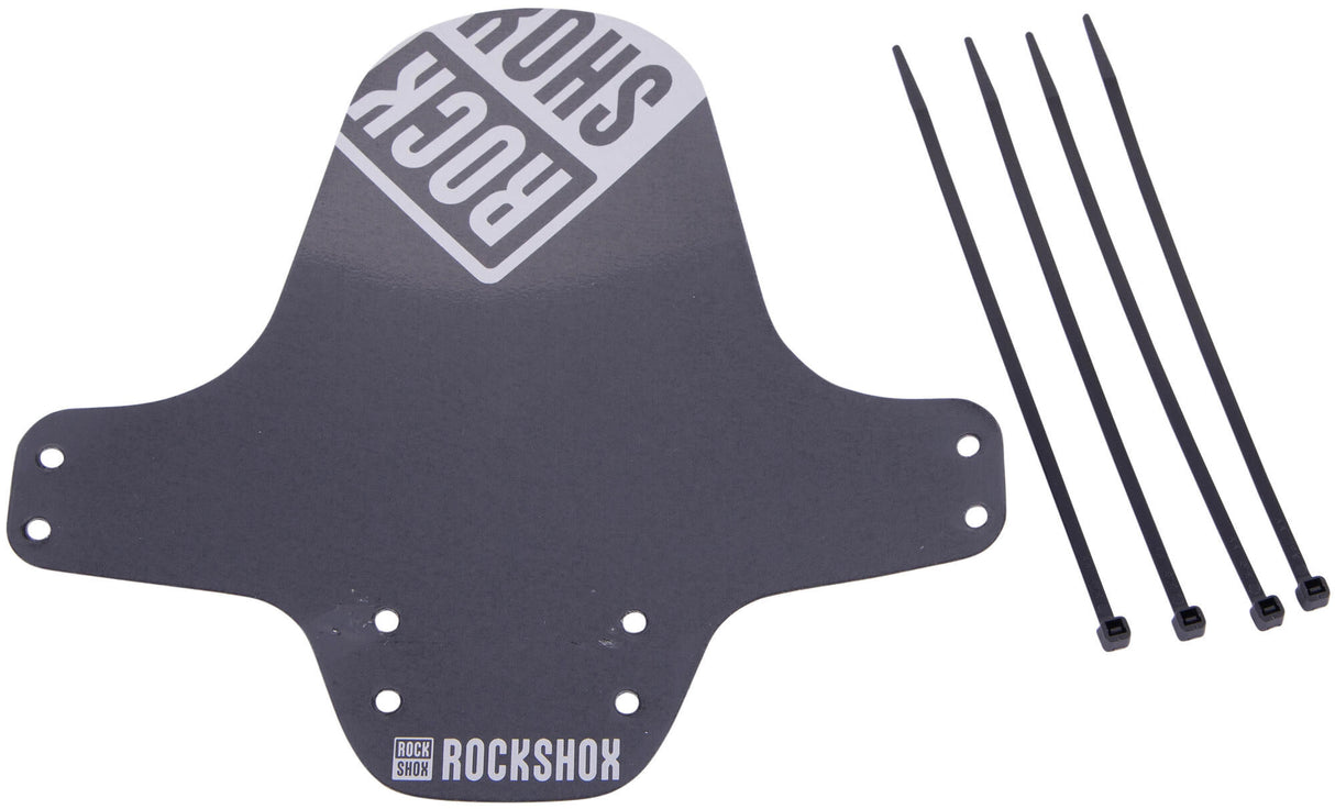 Rockshox spatlap, voorwiel fender clip-on fender rs black silver glossy