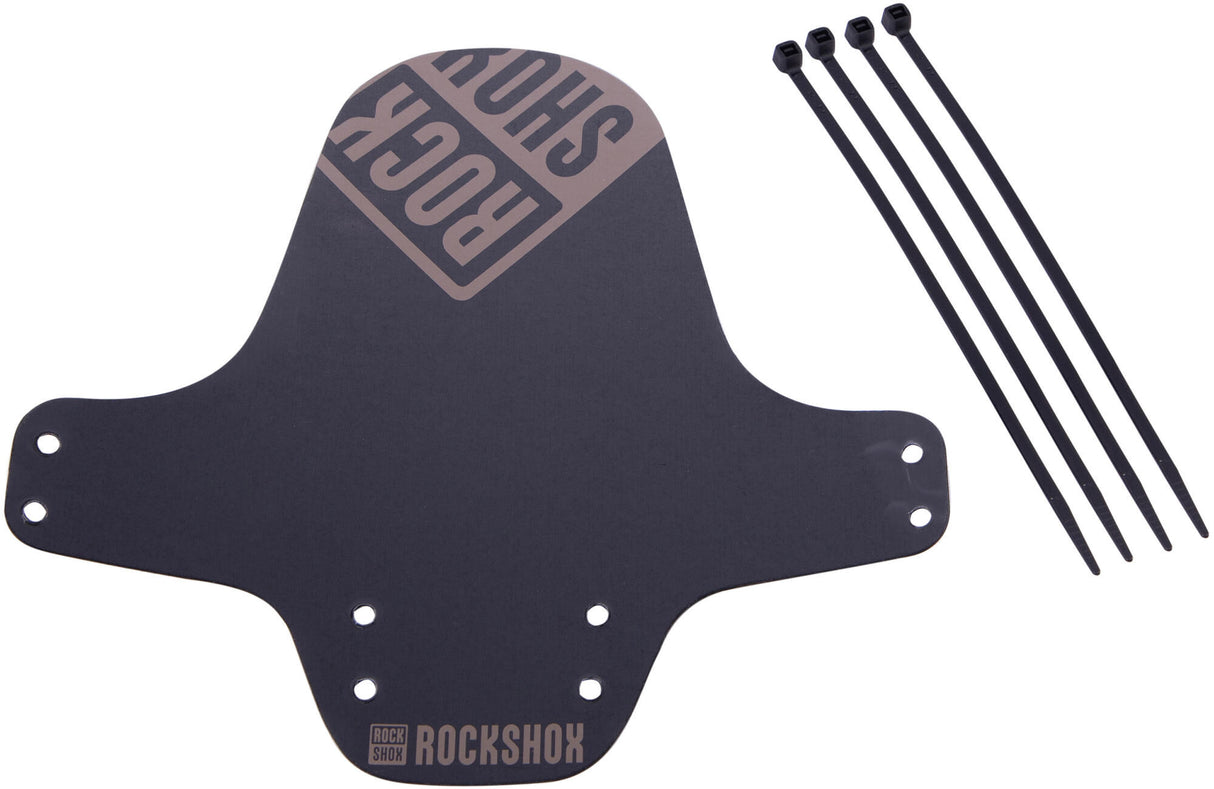 Rockshox spatlap, voorwiel fender clip-on fender rs black tarn brown